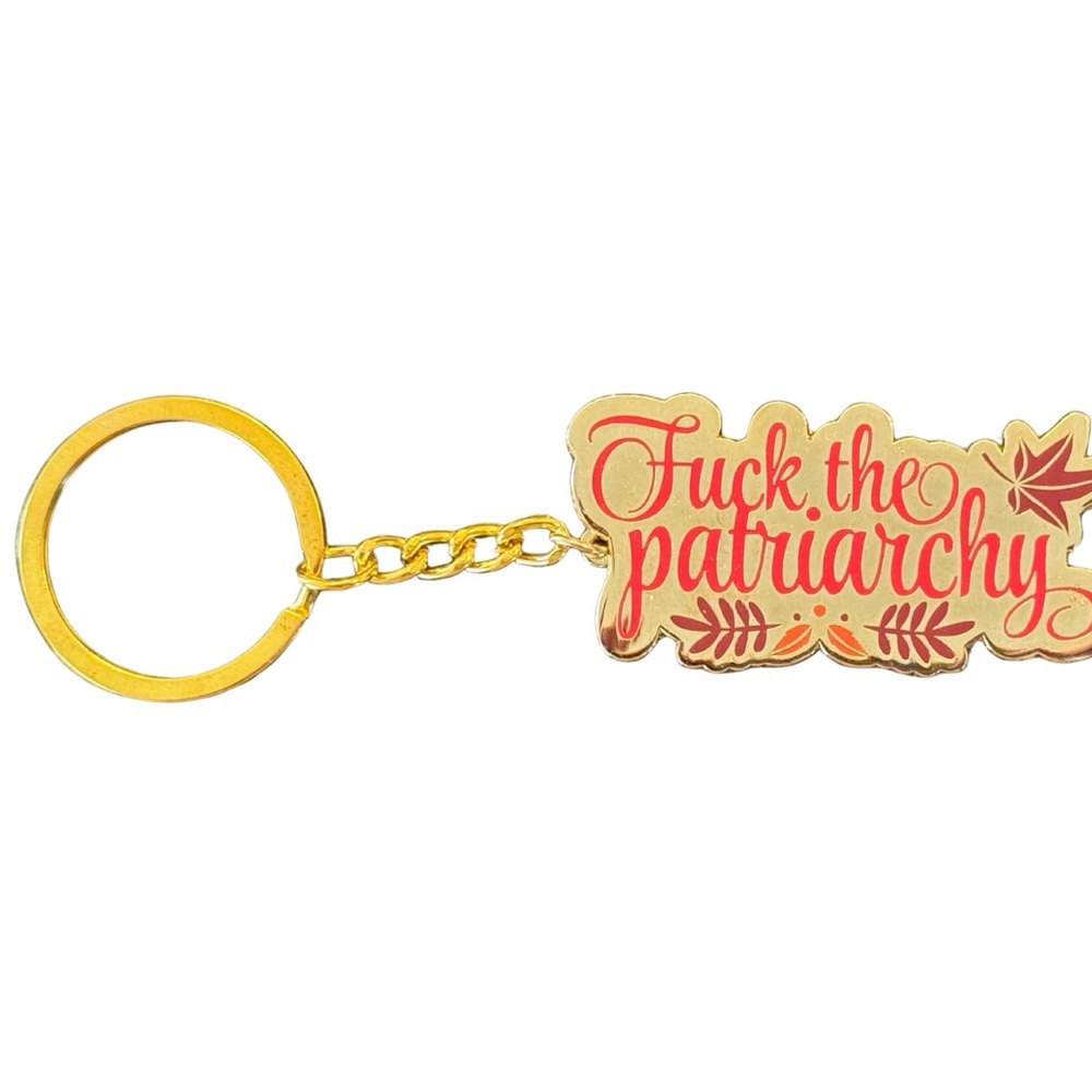 Taylor Swift All Too Well F*** the Patriarchy Keychain